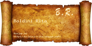 Boldini Rita névjegykártya